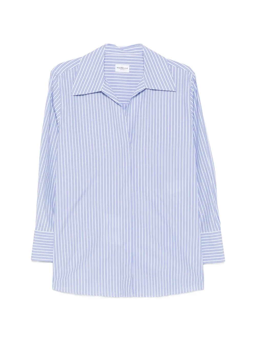 Marella MLSTabarin striped buttoned shirt - Blu