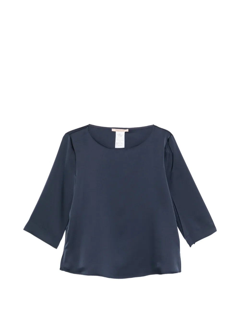Pennyblack satin-finish three-quarter sleeve blouse - Blu