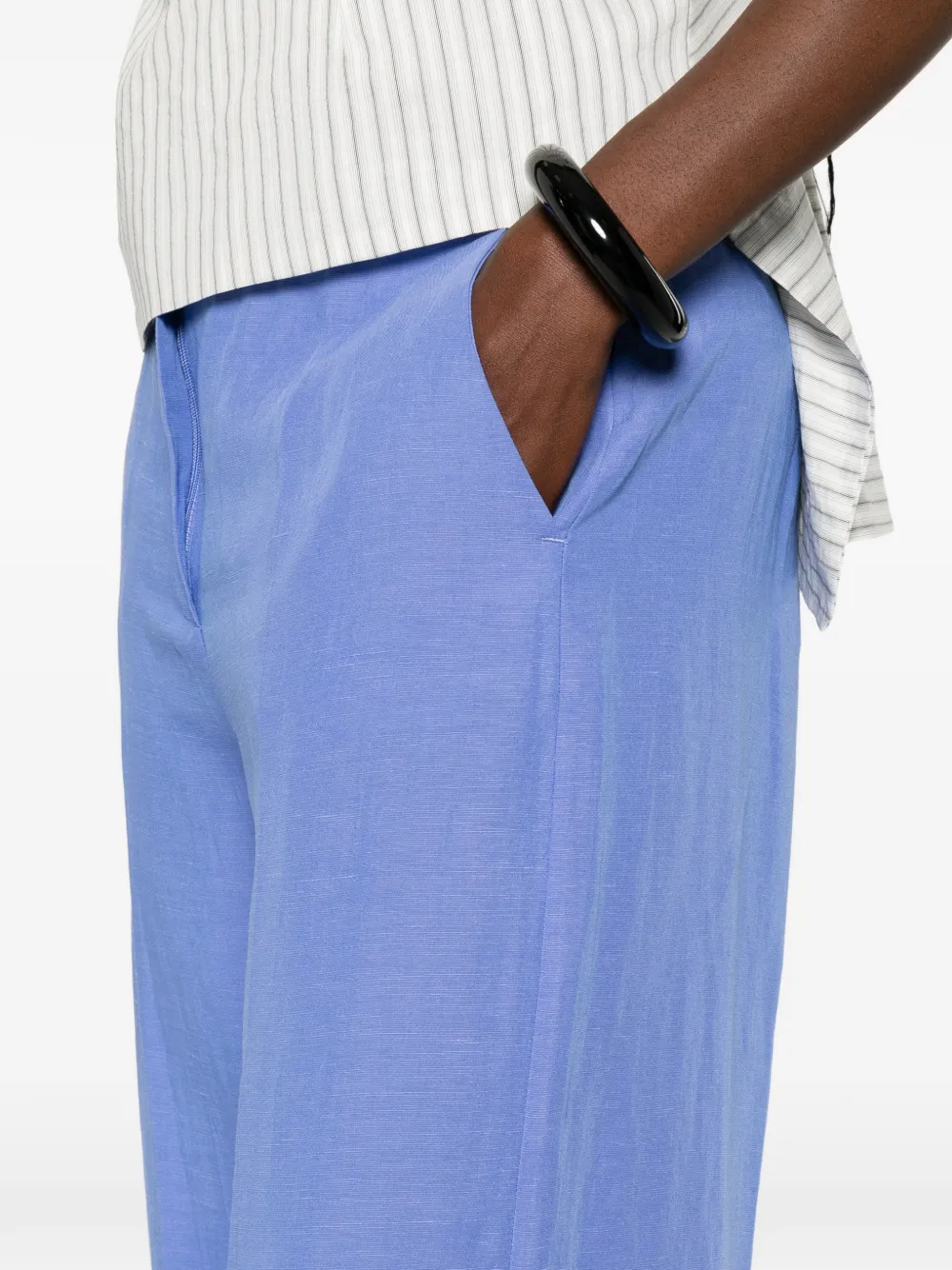 Marella Broek met wijde pijpen Blauw