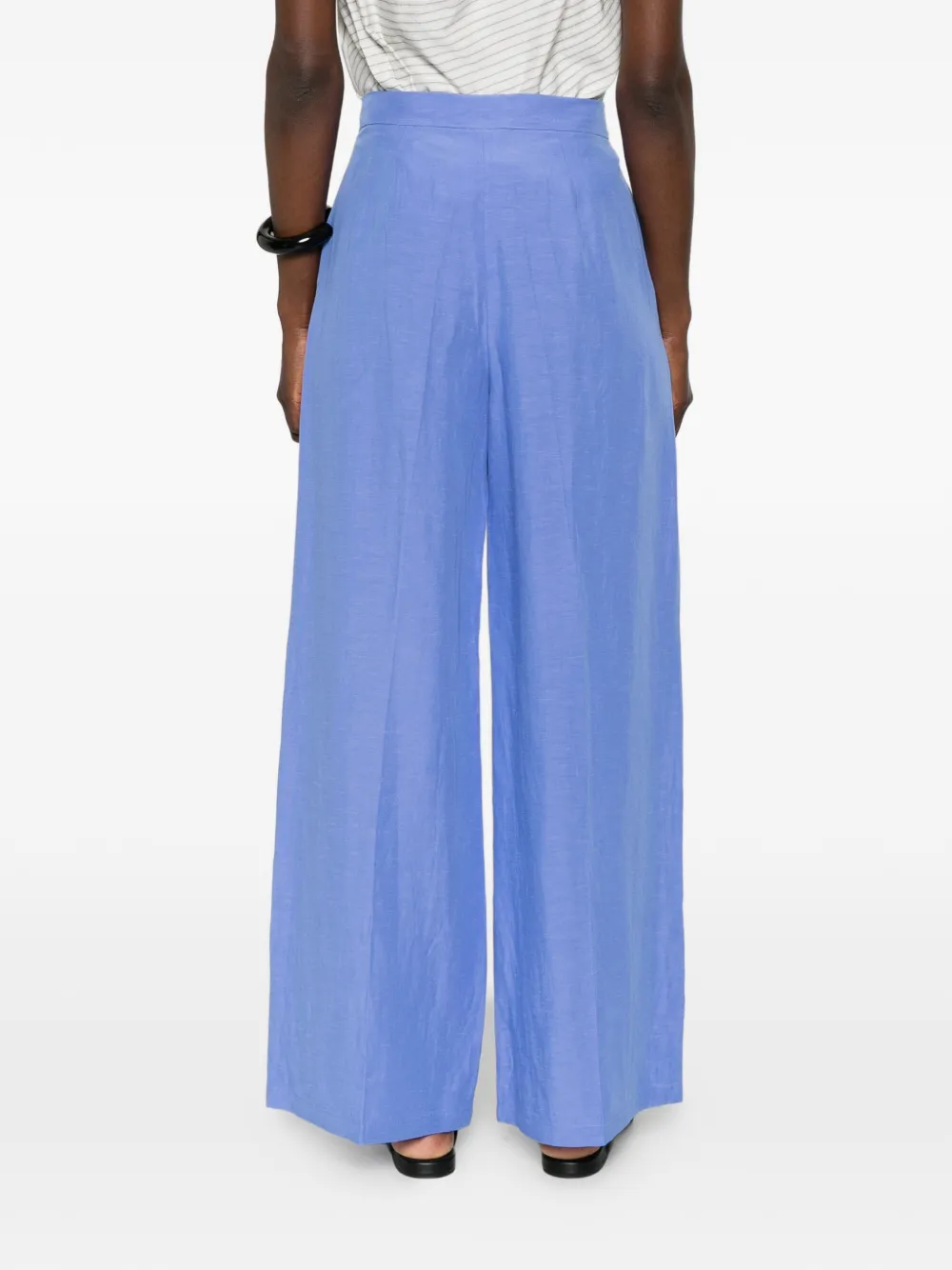 Marella Broek met wijde pijpen Blauw