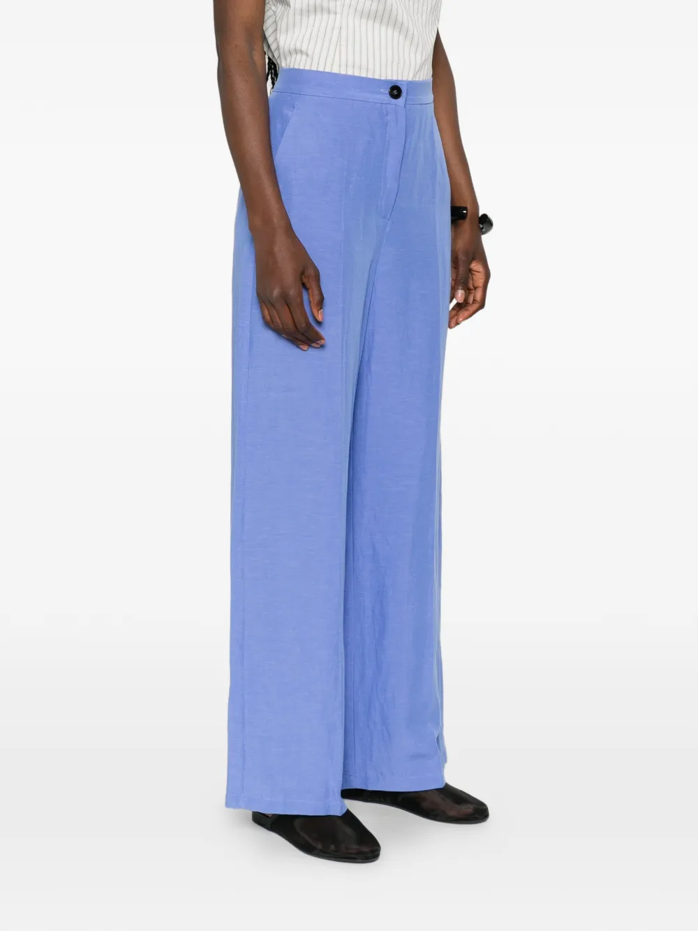 Marella Broek met wijde pijpen Blauw
