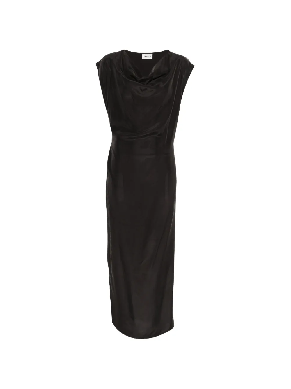P.A.R.O.S.H. cowl-neck midi dress - Nero