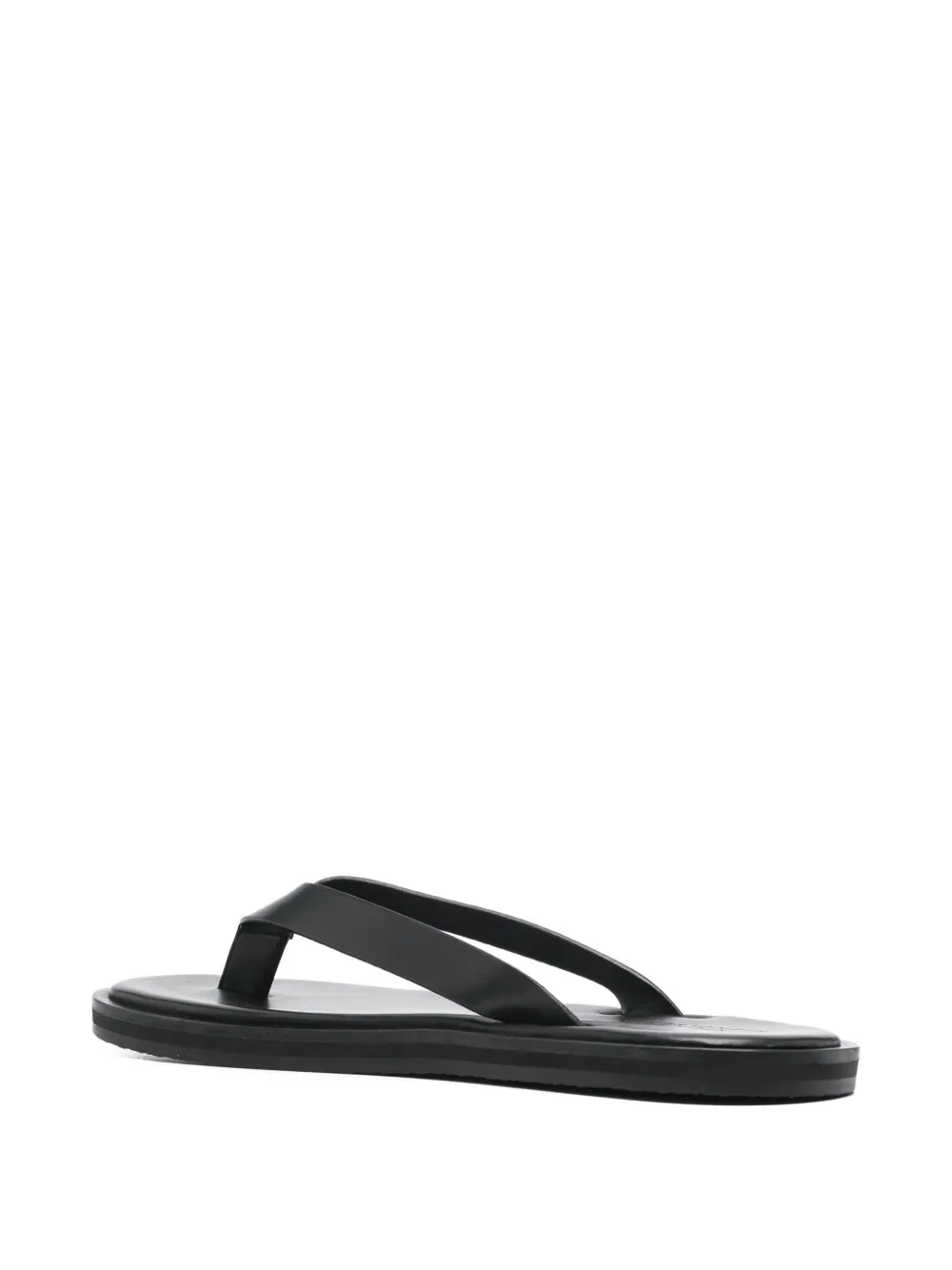 Studio Nicholson Platte leren sandalen Zwart