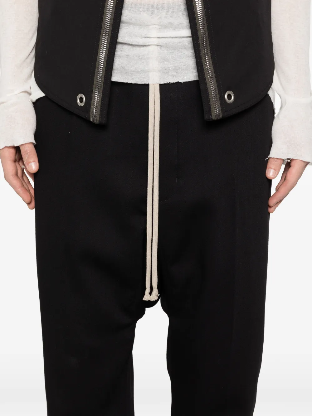 Drawstring Cropped Trousers
