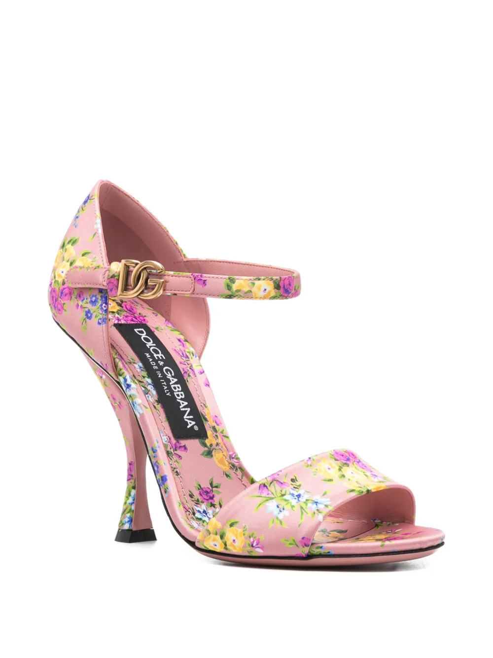 Dolce & Gabbana Sandalen met gesp en bloemdetail Roze