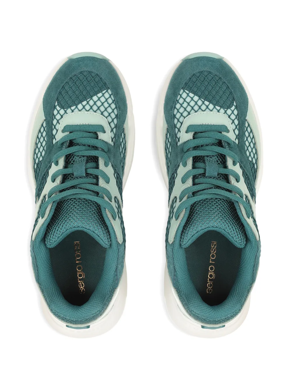 Sergio Rossi Surge Sport panelled sneakers Groen