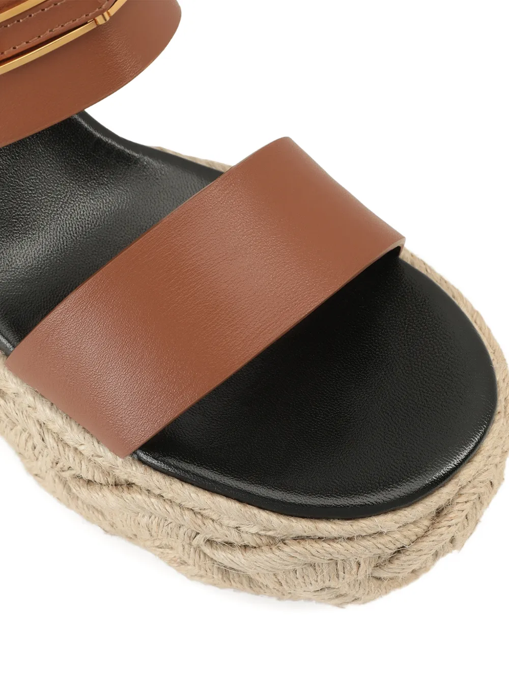 Sergio Rossi Bitt sandalen met goudkleurige hardware Bruin