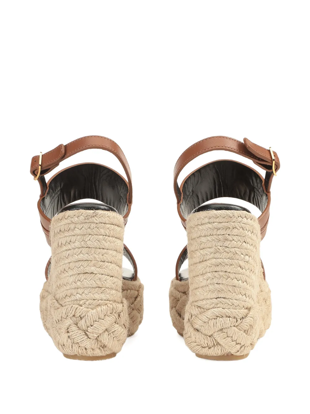 Sergio Rossi Bitt sandalen met goudkleurige hardware Bruin
