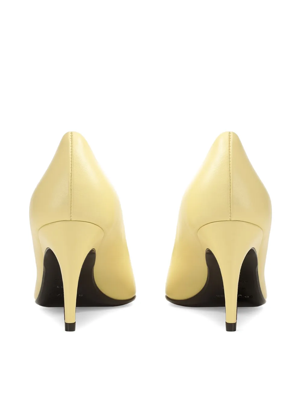 Sergio Rossi Leren pumps Geel