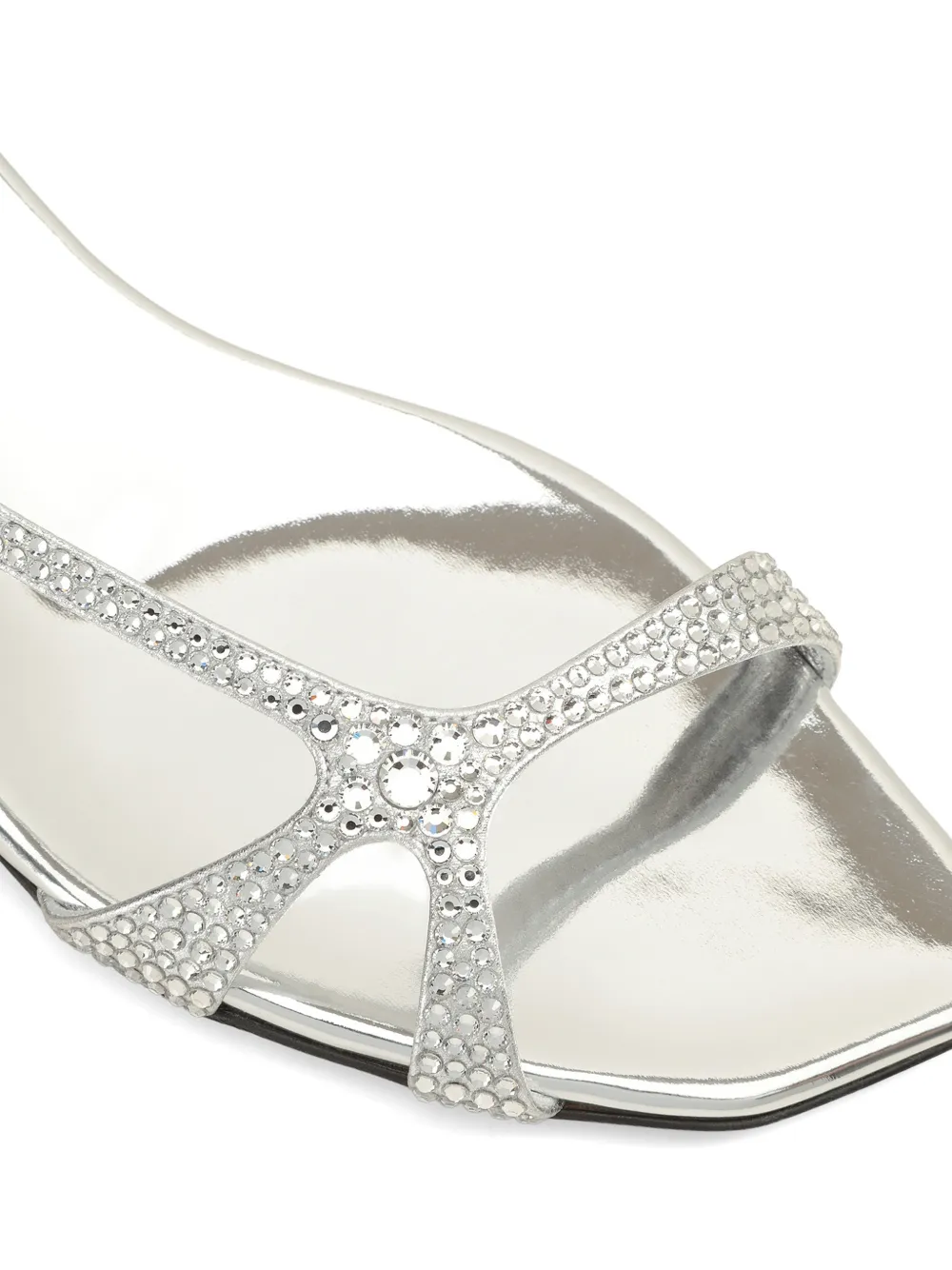 Sergio Rossi Sandalen verfraaid met kristallen Zilver