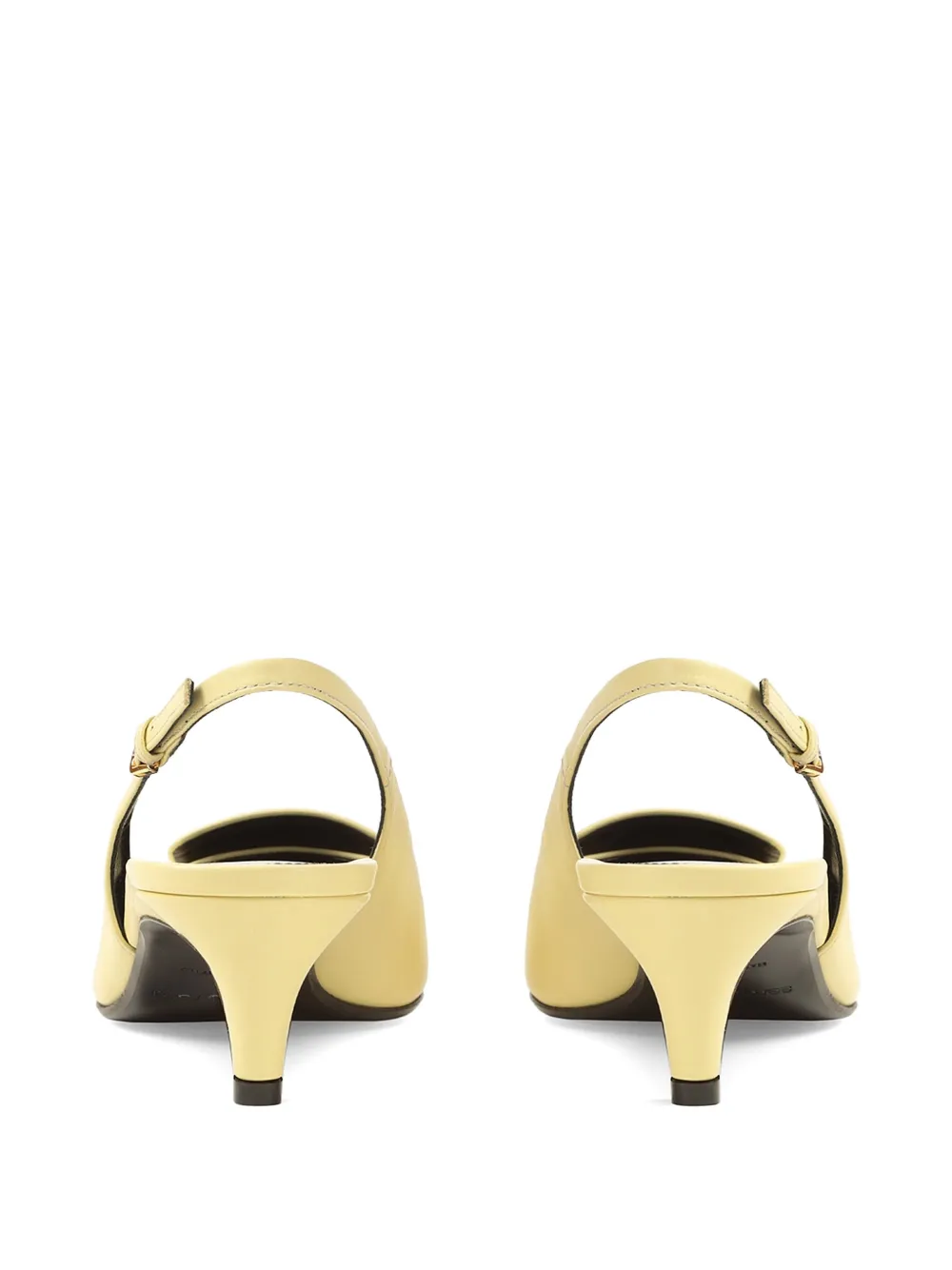 Sergio Rossi Slingback pumps met gesp Geel