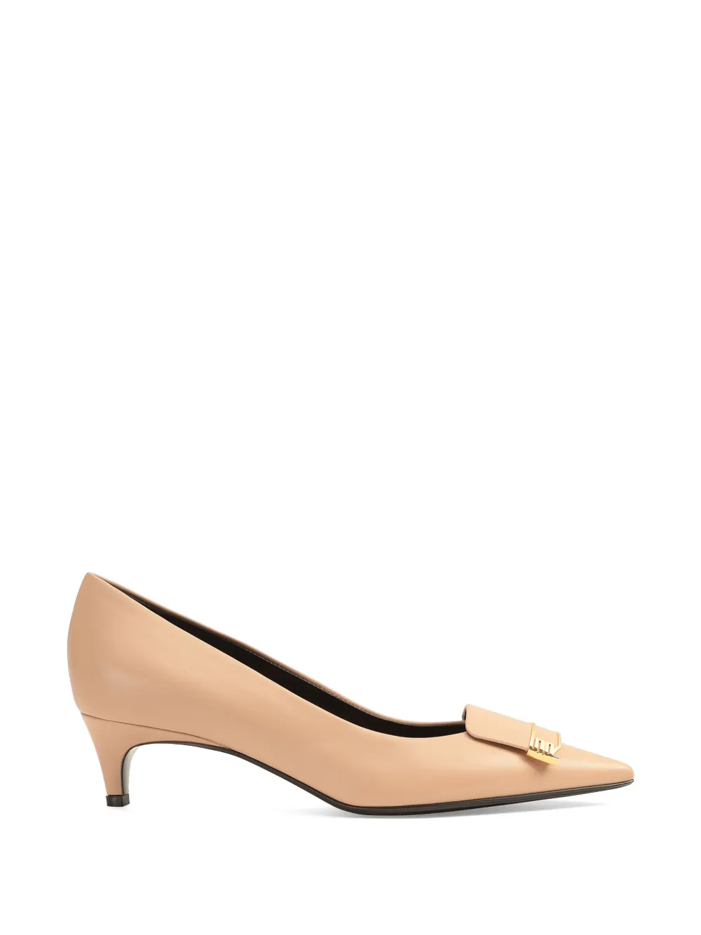 Sergio Rossi Pumps met puntige neus Beige