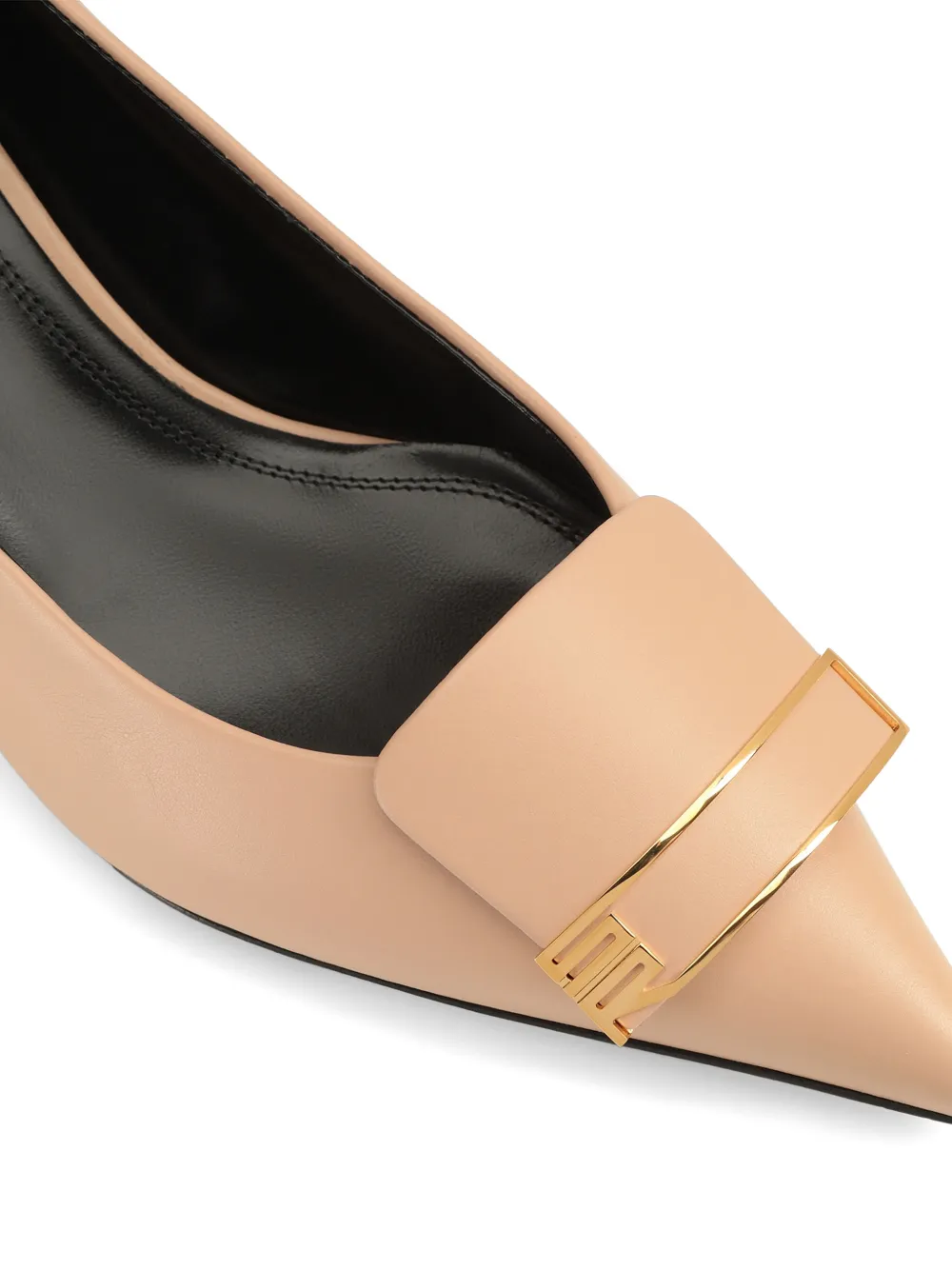 Sergio Rossi Pumps met puntige neus Beige