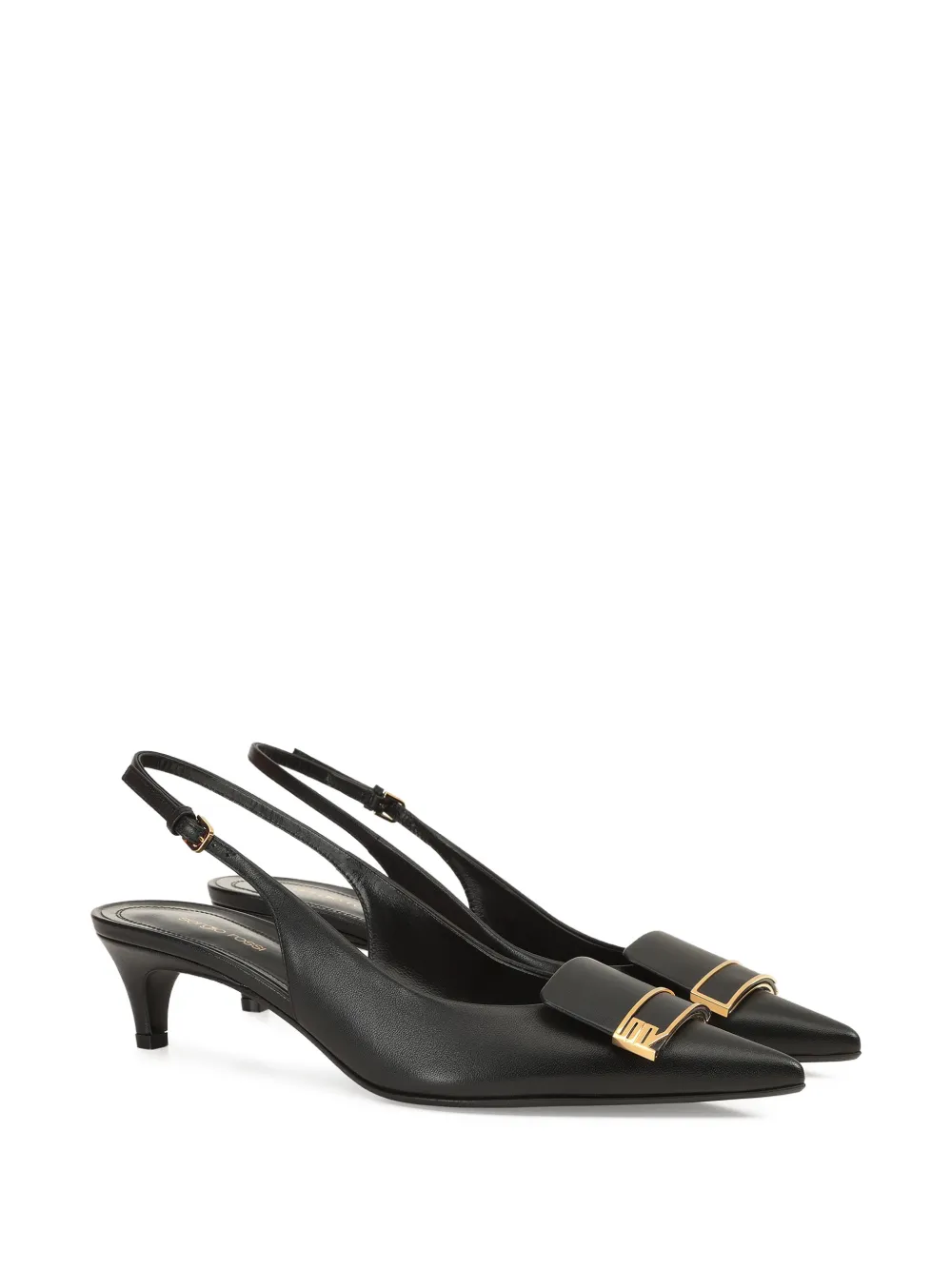 Sergio Rossi Evolv leren pumps Zwart