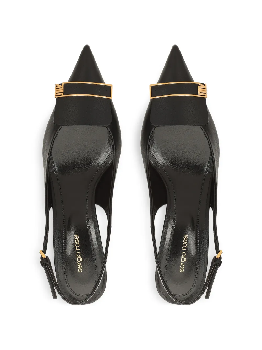 Sergio Rossi Evolv leren pumps Zwart