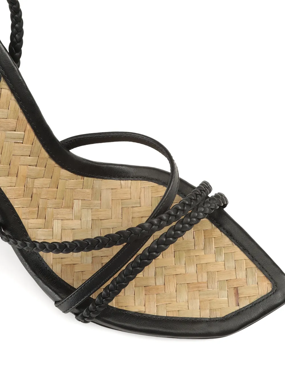 Sergio Rossi Braid sandalen Zwart