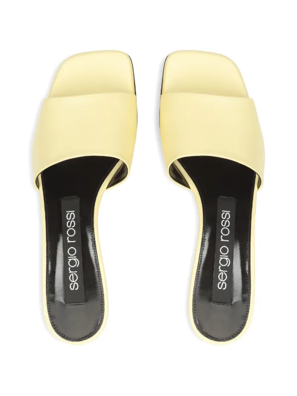 Sergio Rossi Si Rossi Platform Sandals | Yellow | FARFETCH