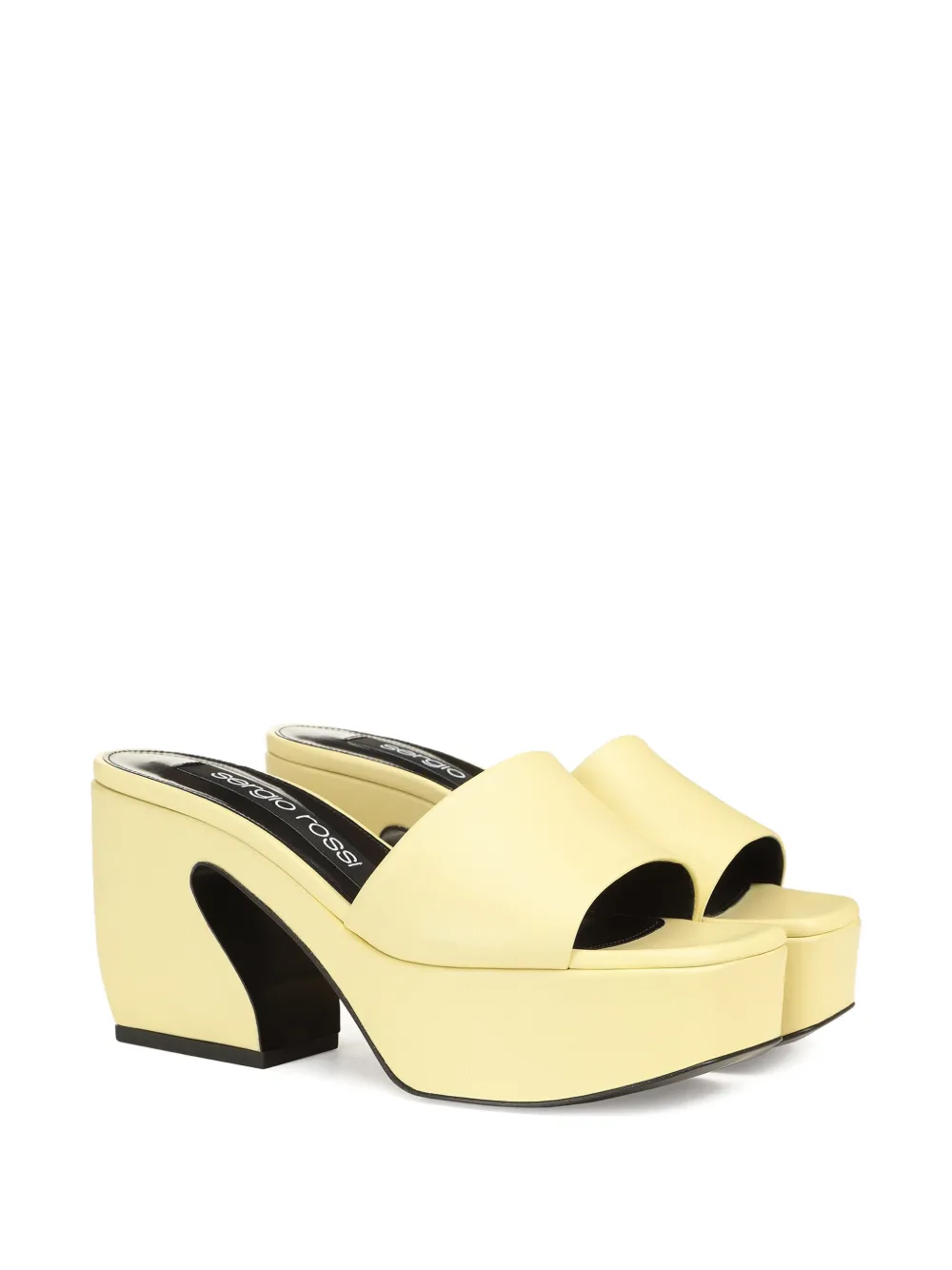 Sergio Rossi Si Rossi sandalen met plateauzool Geel