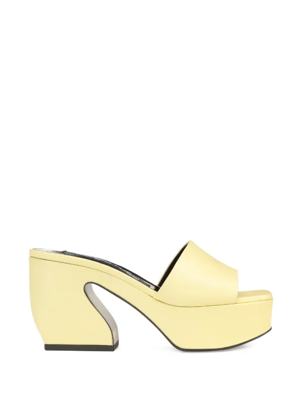 Sergio Rossi Si Rossi Platform Sandals | Yellow | FARFETCH