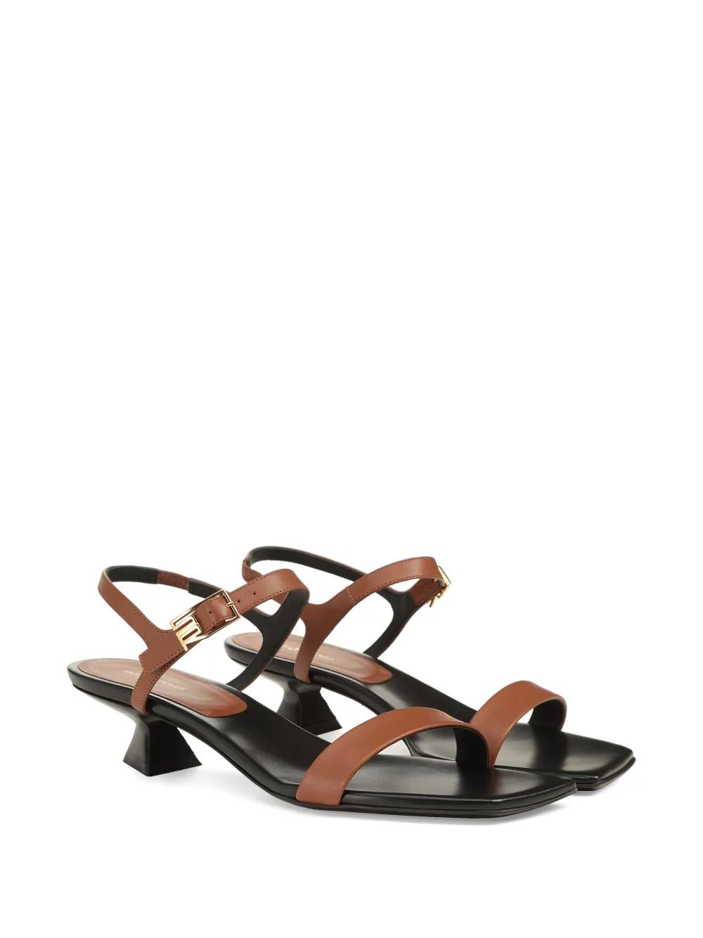 Sergio Rossi Bitt sandalen met gesp Bruin