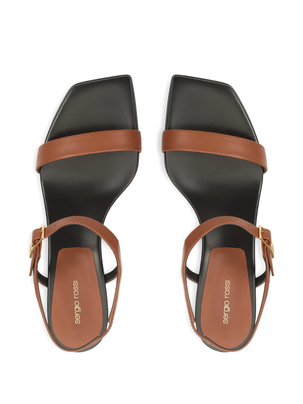 Sergio Rossi Bitt sandalen met gesp Bruin