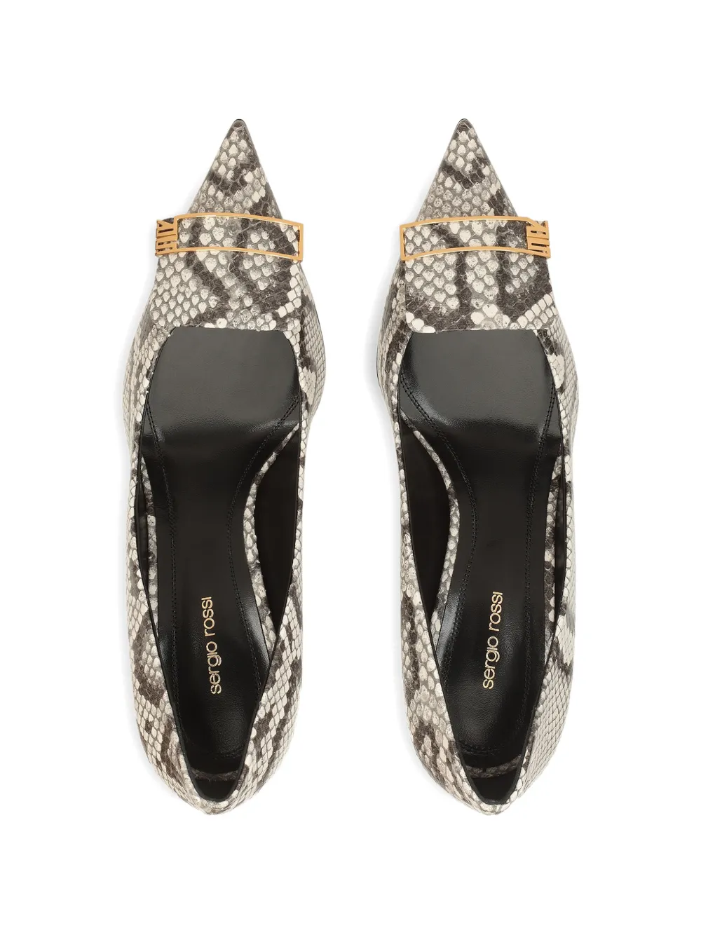 Sergio Rossi Evolv pumps met gesp Beige