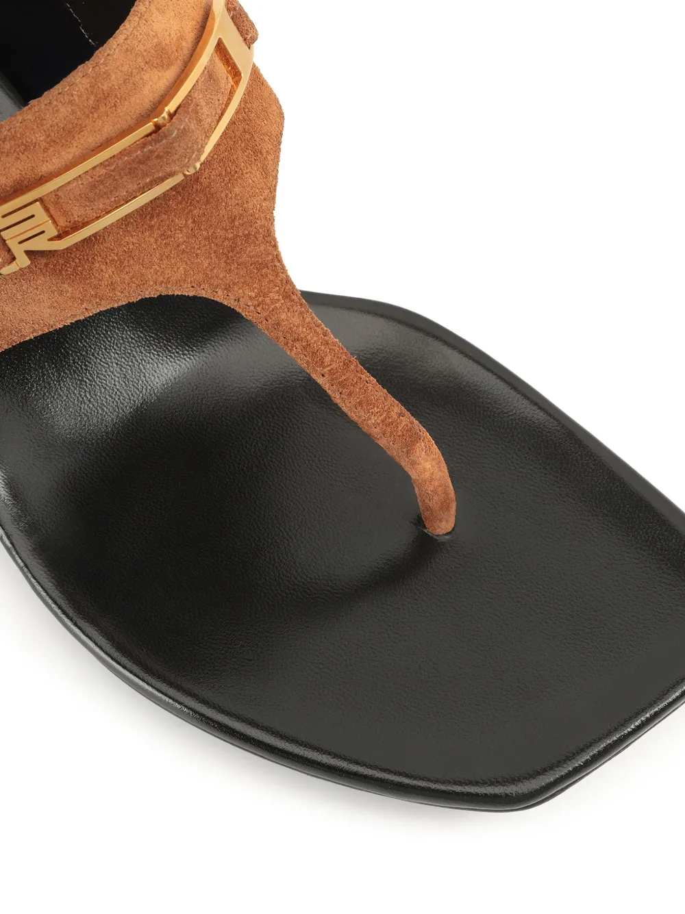 Sergio Rossi Bitt sandalen met gesp Bruin