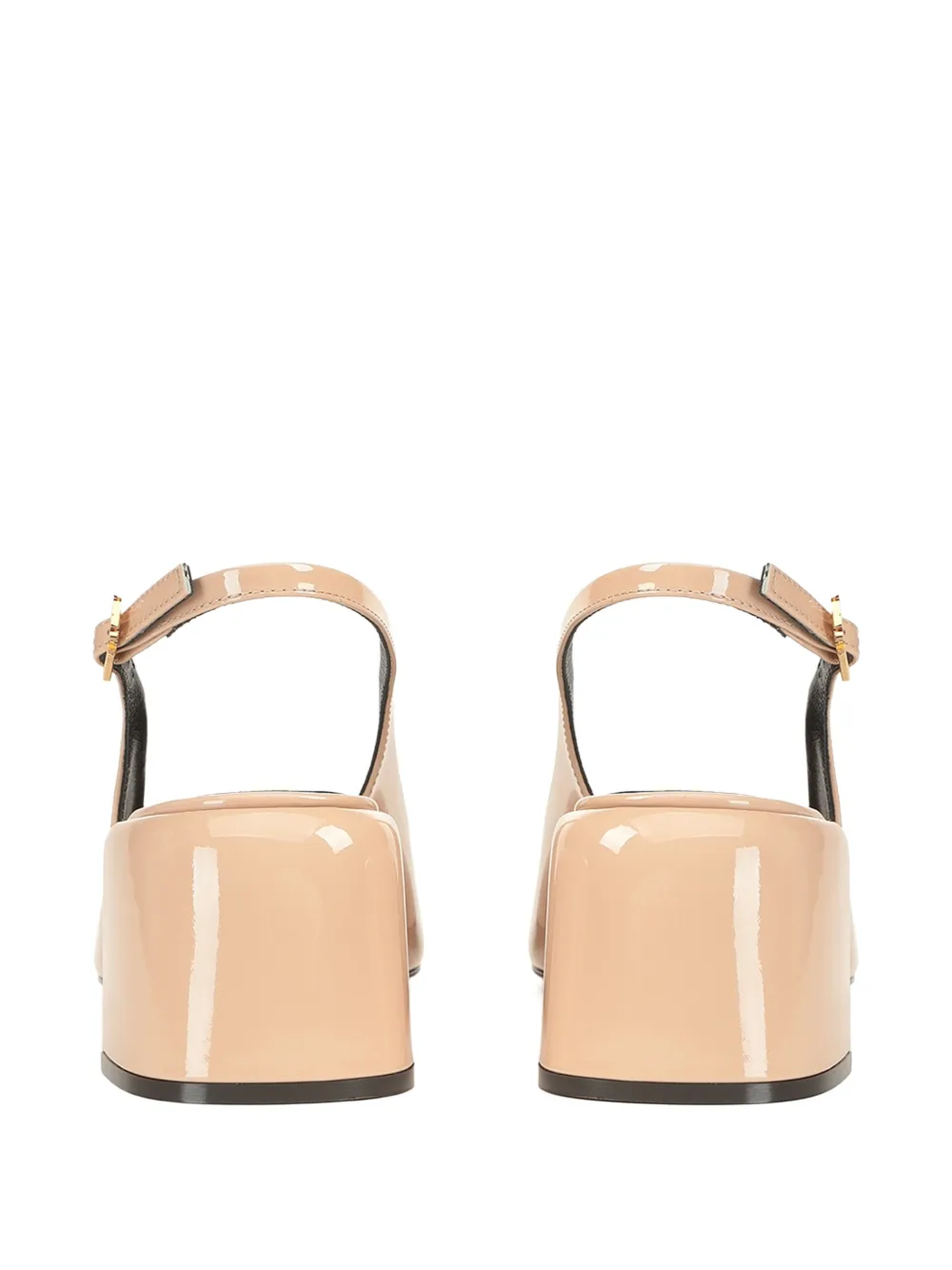 Sergio Rossi Convex pumps met vierkante neus Beige