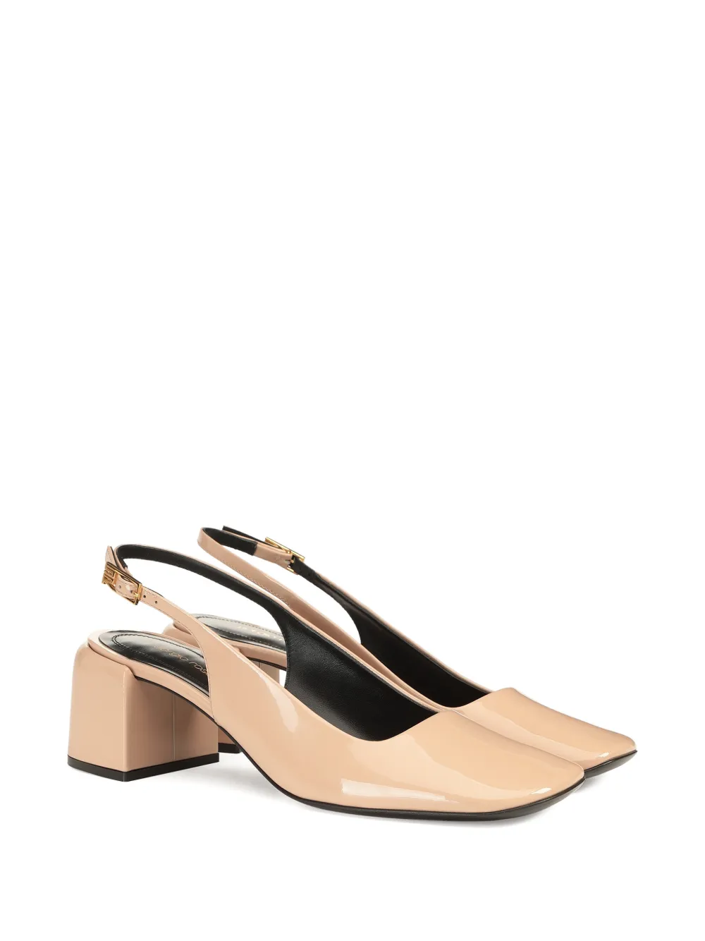 Sergio Rossi Convex pumps met vierkante neus Beige