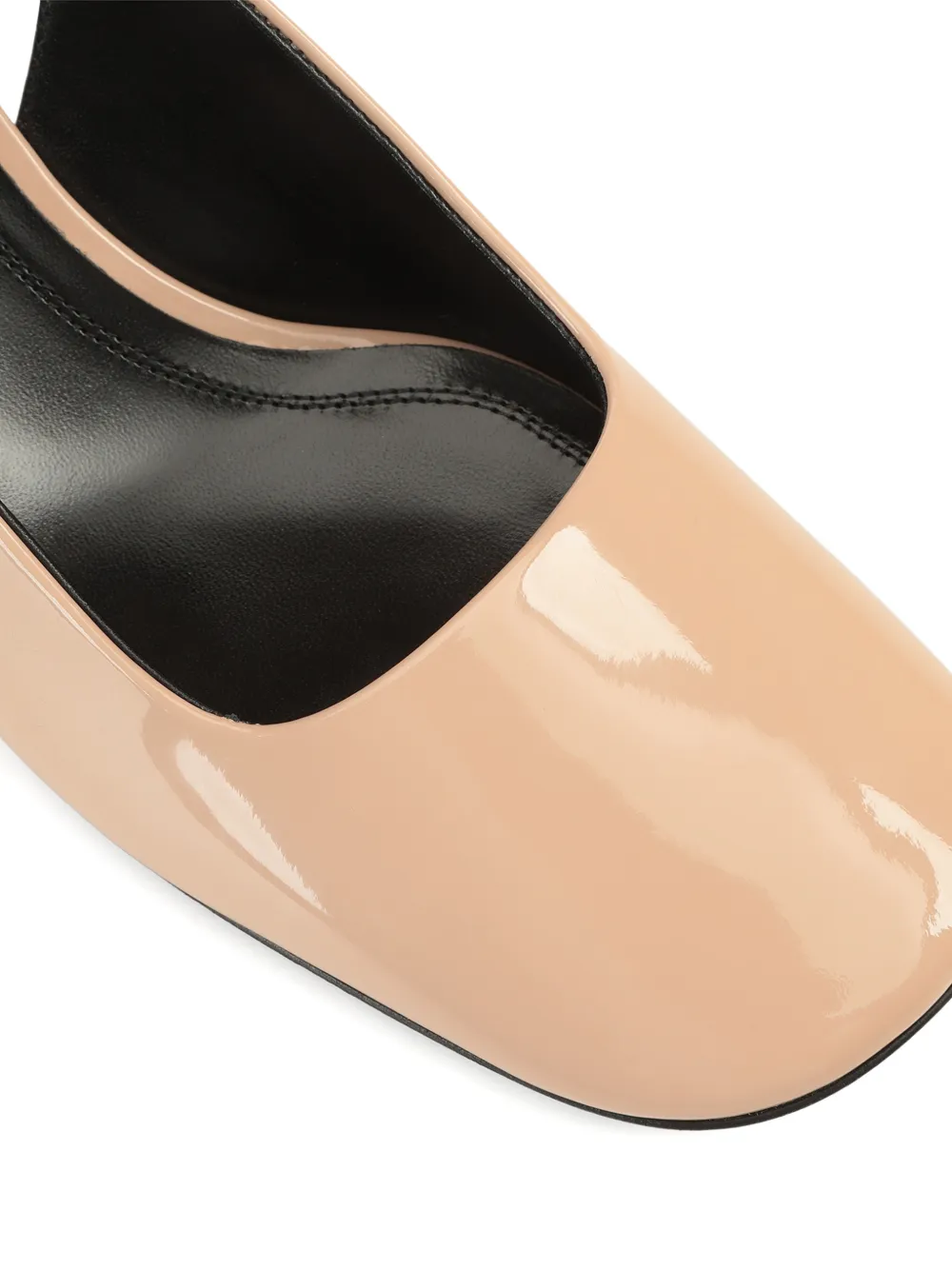 Sergio Rossi Convex pumps met vierkante neus Beige