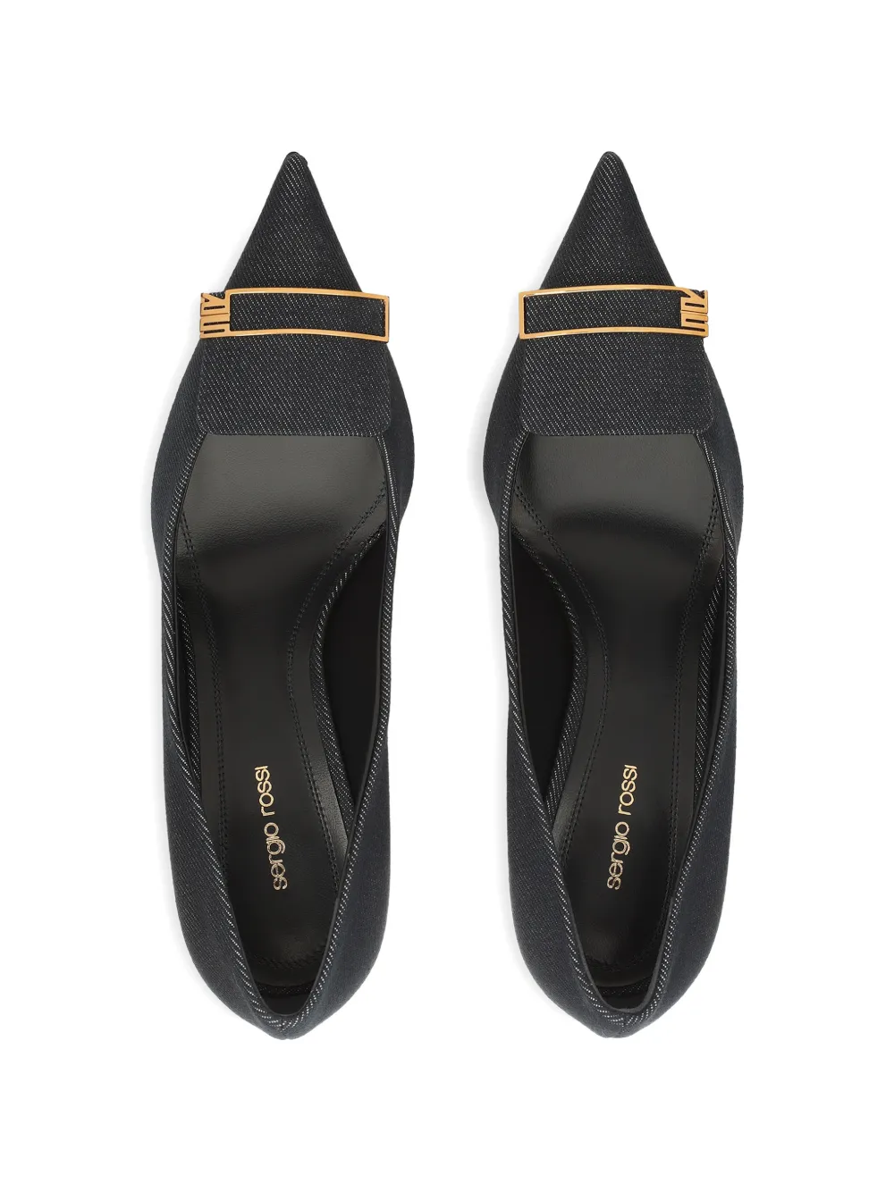 Sergio Rossi Evolv pumps met puntige neus en gesp Blauw