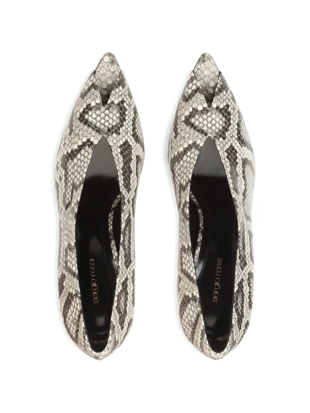 Sergio Rossi Beak pumps met puntige neus Beige