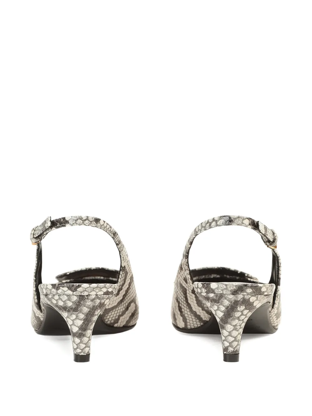 Sergio Rossi Evolv pumps met print en gesp Beige