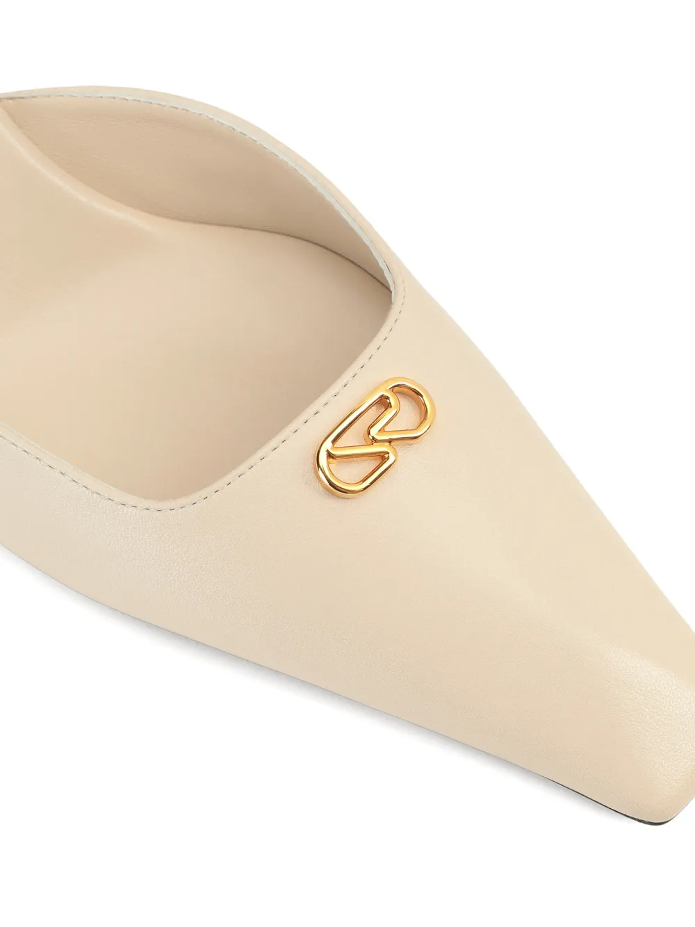 Sergio Rossi Surge pumps met enkelbandje en logo Beige