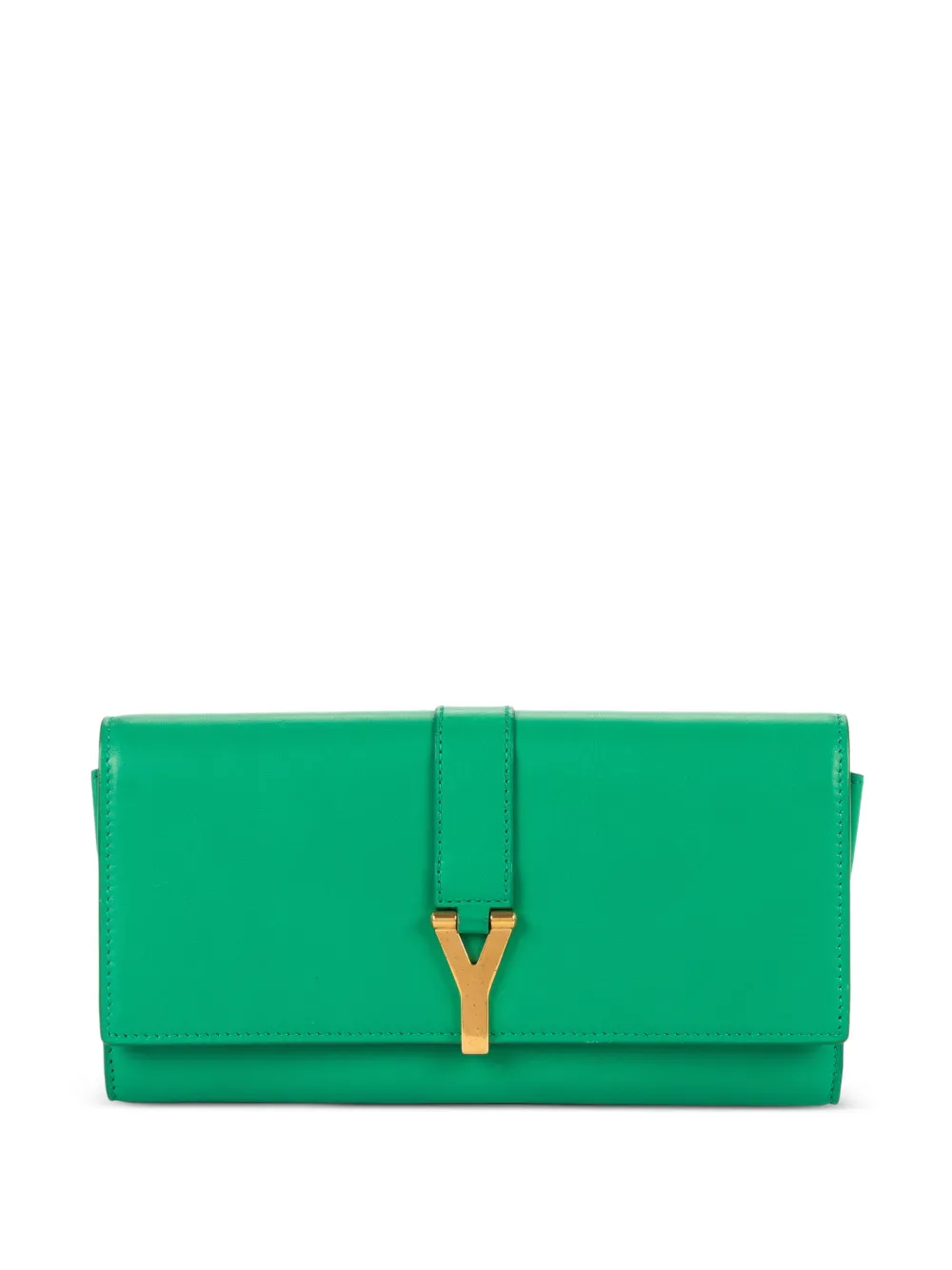 Saint Laurent Pre-Owned small Ligne-Y wallet - Verde