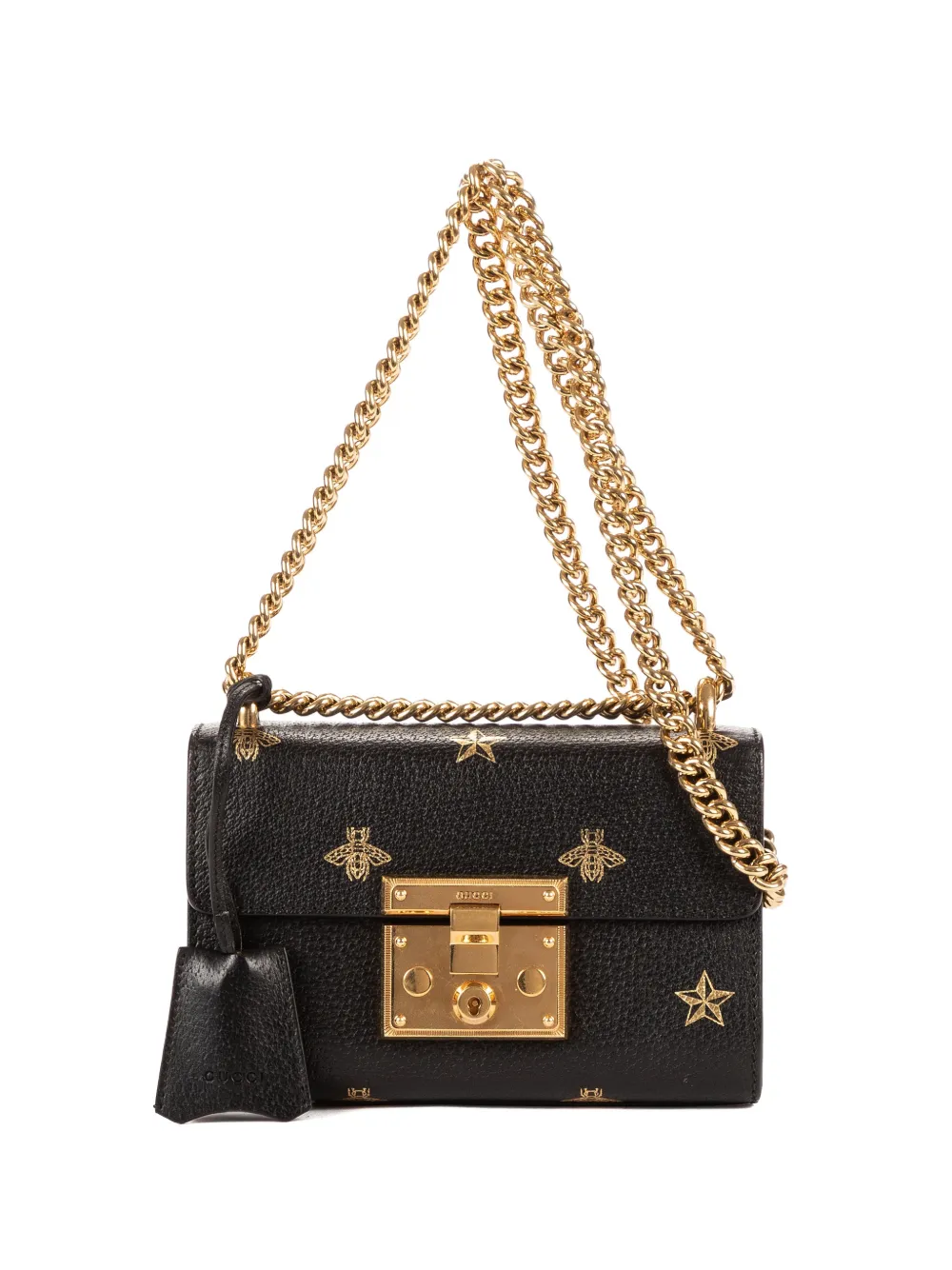 Gucci Pre-Owned Padlock Bee Star cross body bag - Nero