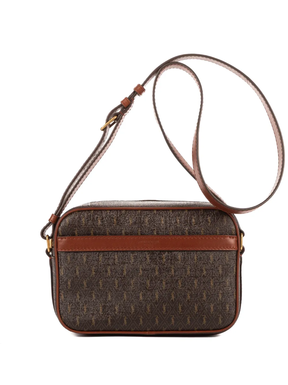 Saint Laurent Pre-Owned Cassandre cross body bag - Brown