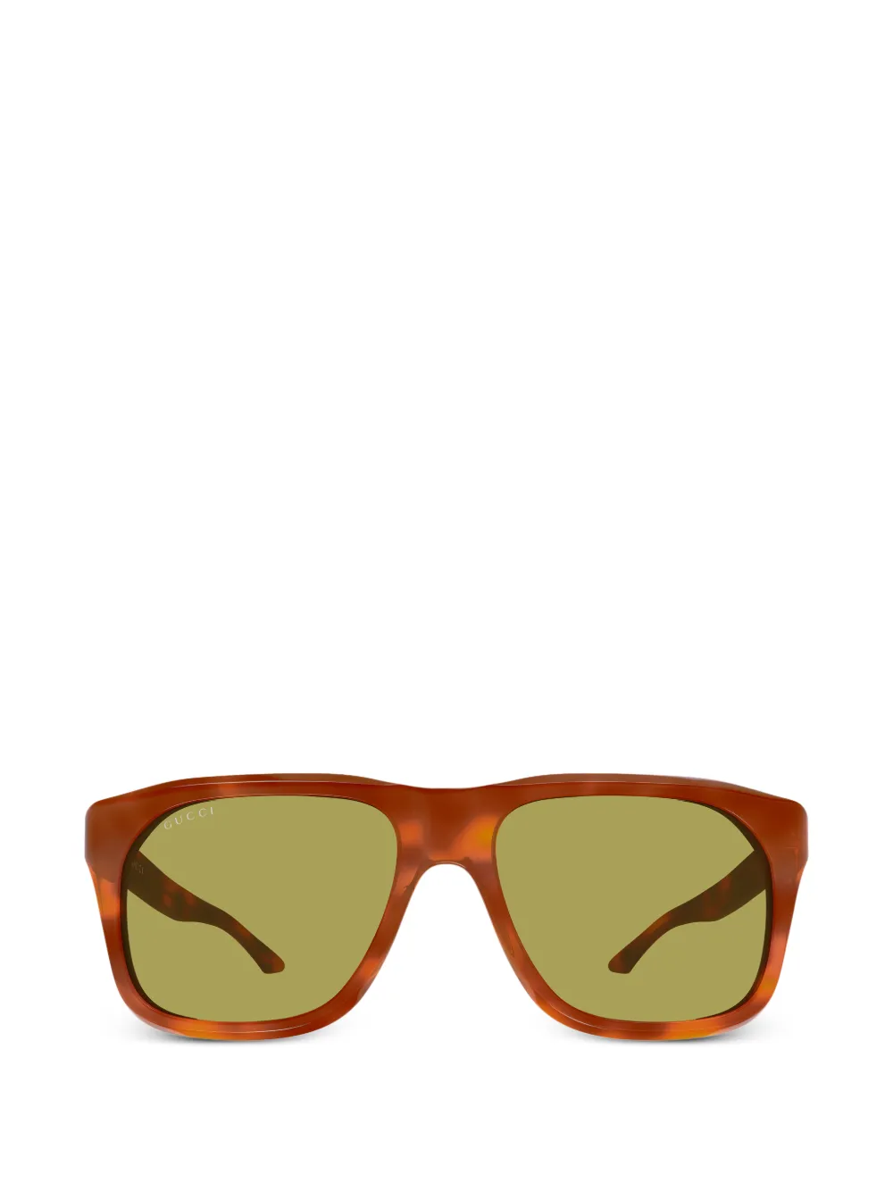Gucci Eyewear geometric-frame sunglasses - Marrone