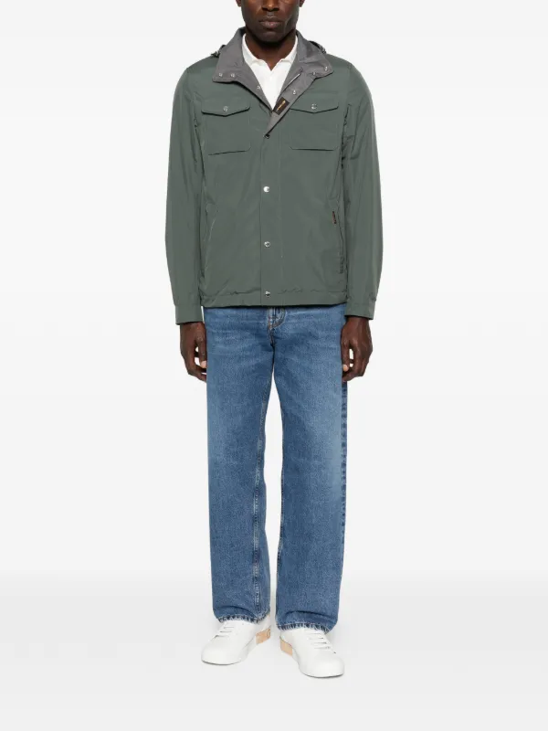 Moorer Fenzi-Stu Hooded Jacket | Green | FARFETCH