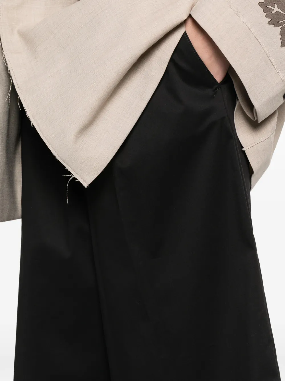 Berwich Shorts met knopen Zwart