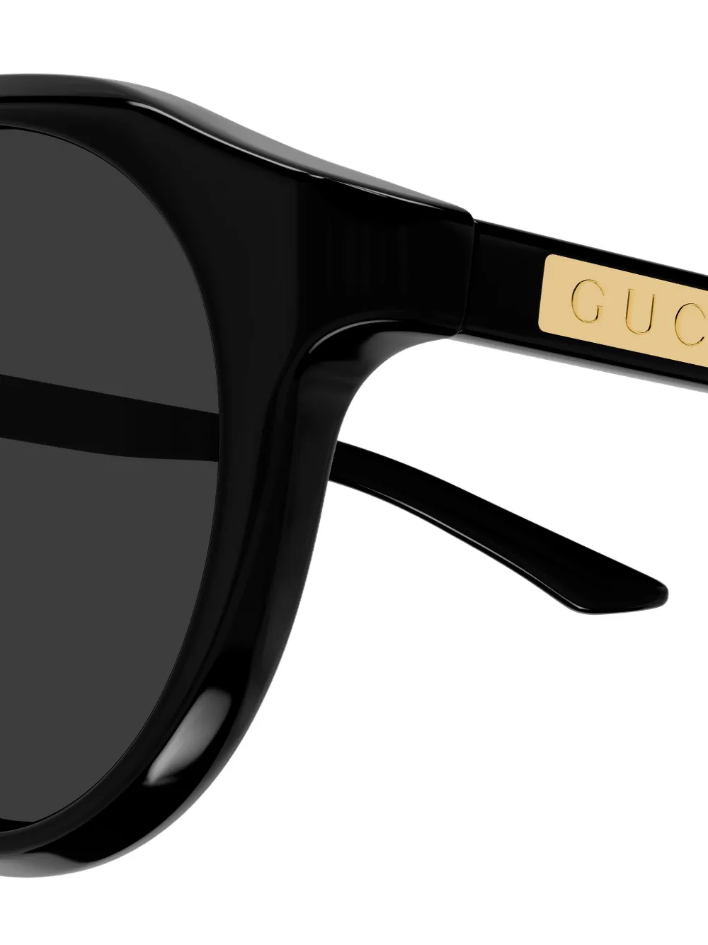 Gucci Eyewear Zonnebril met rond montuur Zwart