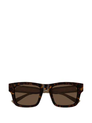 Saint Laurent Eyewear トータスシェル サングラス | ブラック