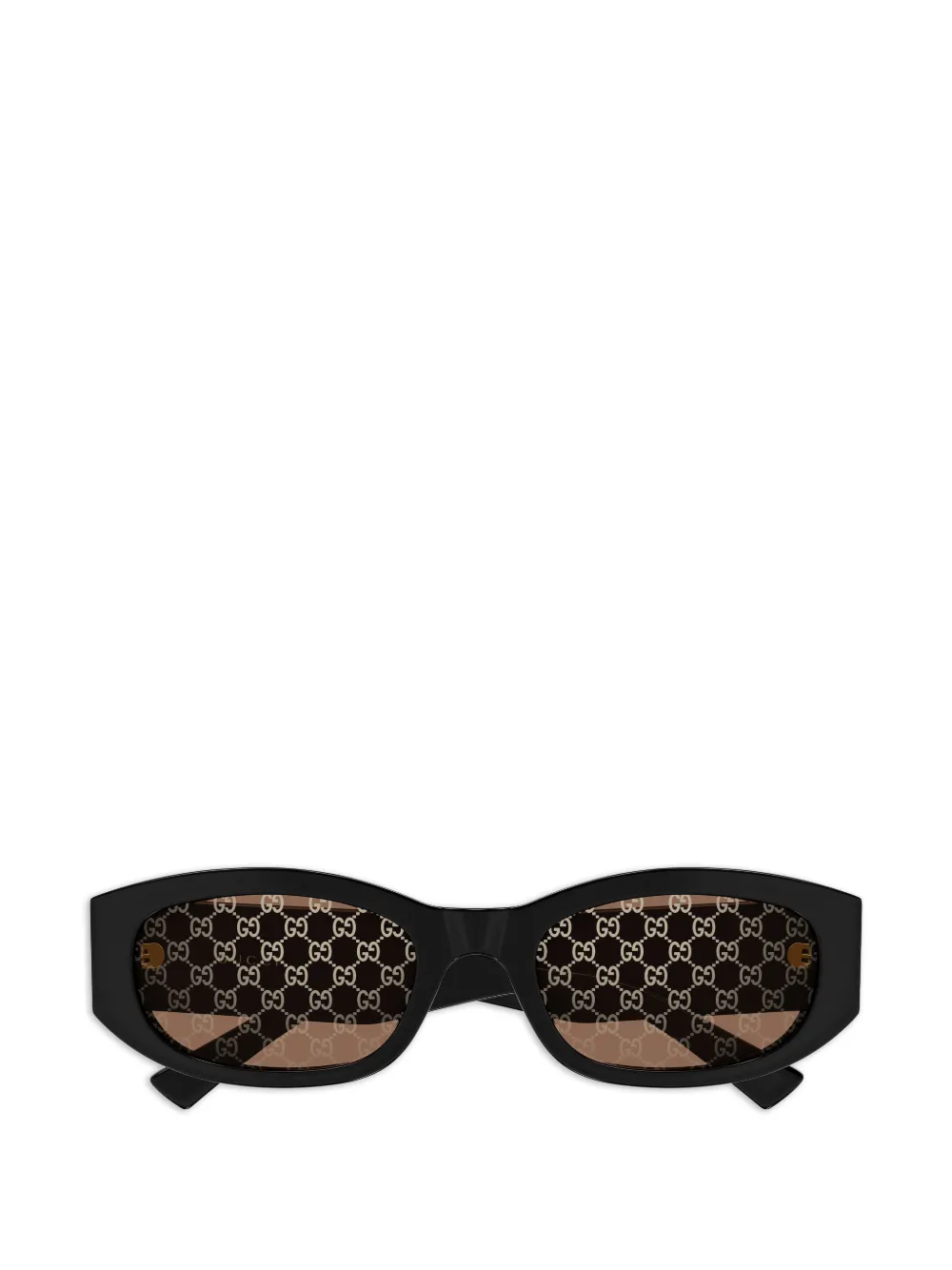 Gucci Eyewear geometric-frame pattern sunglasses - Nero