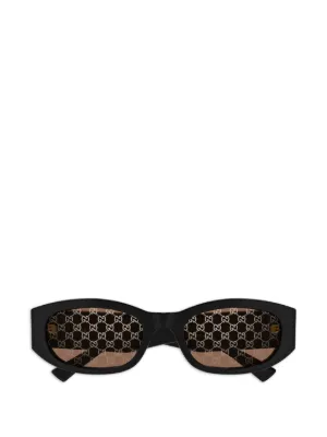 Gucci Eyewear ジオメトリックフレーム サングラス | ブラック