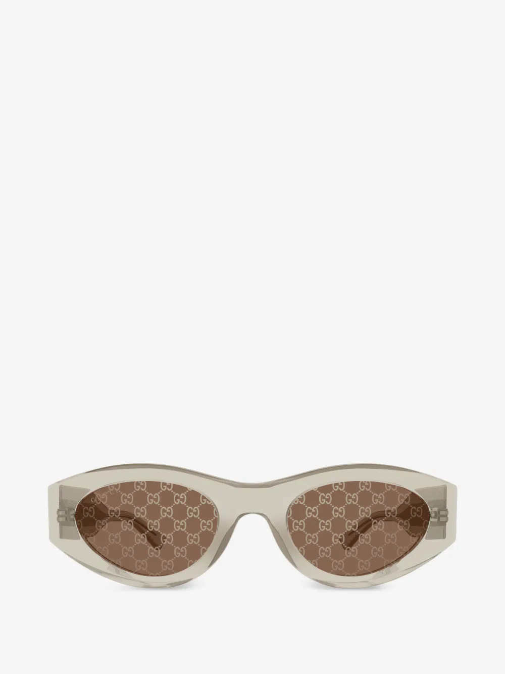 Gucci Eyewear ジオメトリックフレーム サングラ | イエロー | Image 1