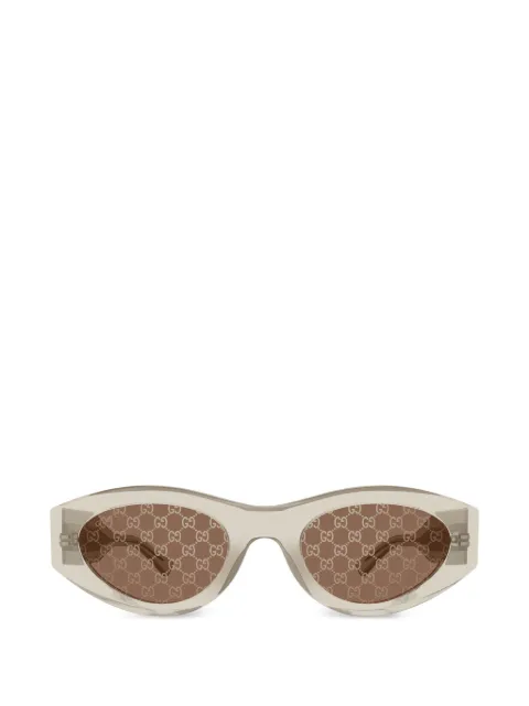 Gucci Eyewear geometric-frame logo sunglasses