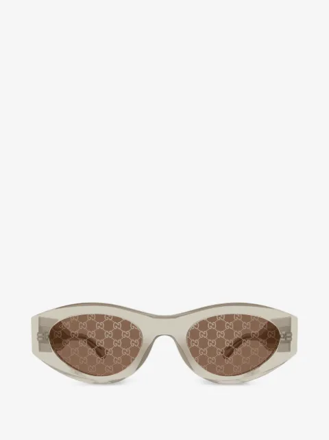 Gucci Eyewear lentes de sol con armazón geométrica