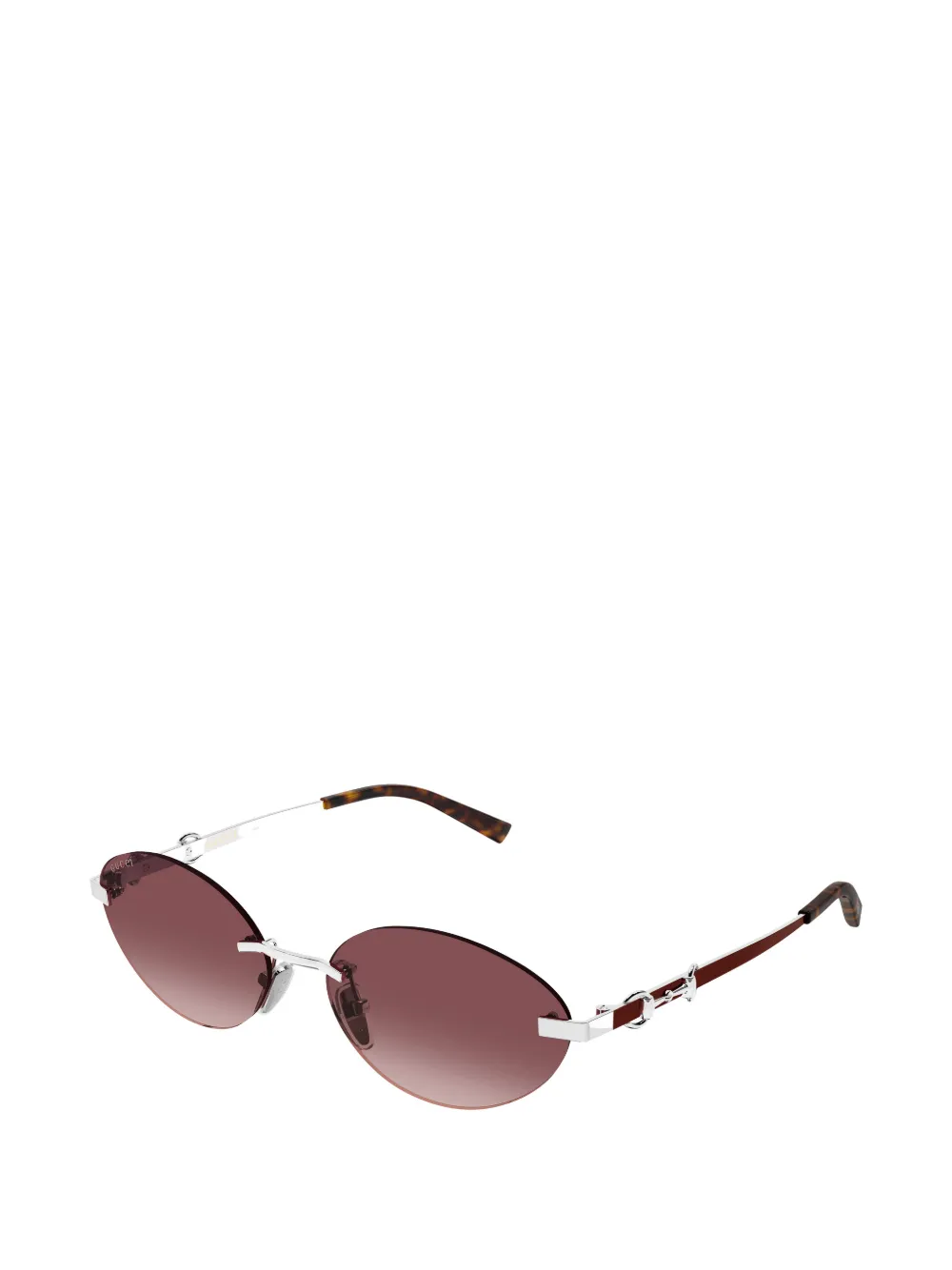  Gucci Eyewear Round-frame Sunglasses - Silver 