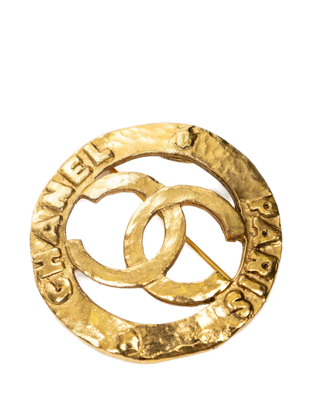 CHANEL Pre-Owned CC brooch - Oro