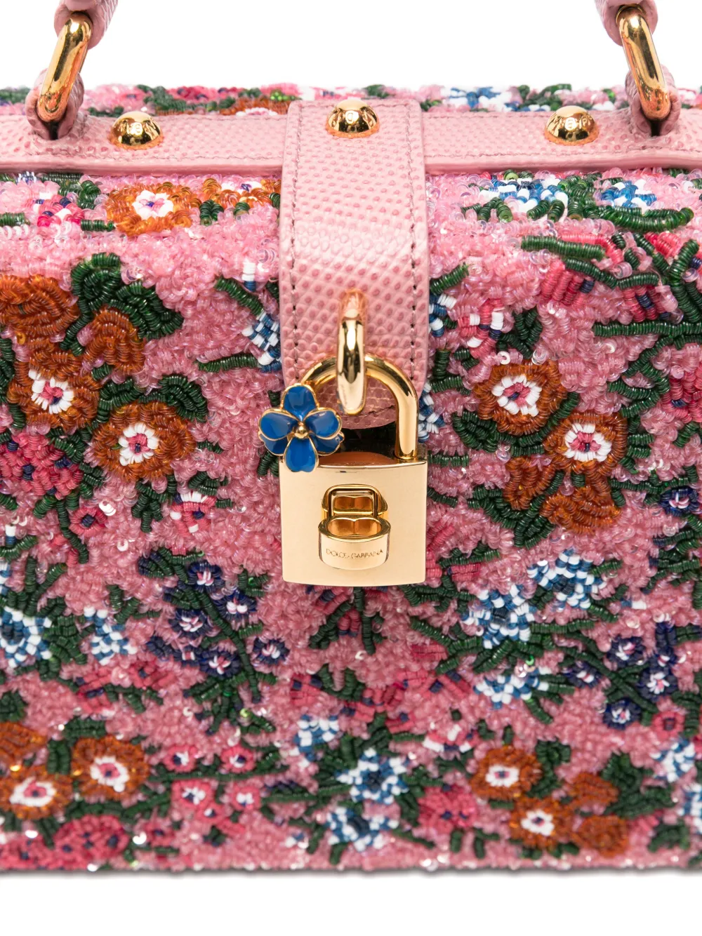 Dolce & Gabbana Shopper met bloemenhangslot Roze